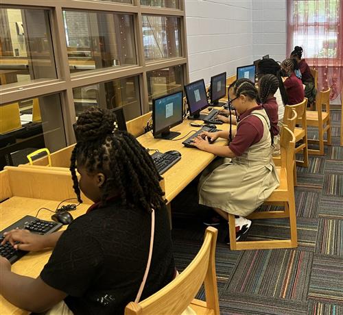 Students on Computer